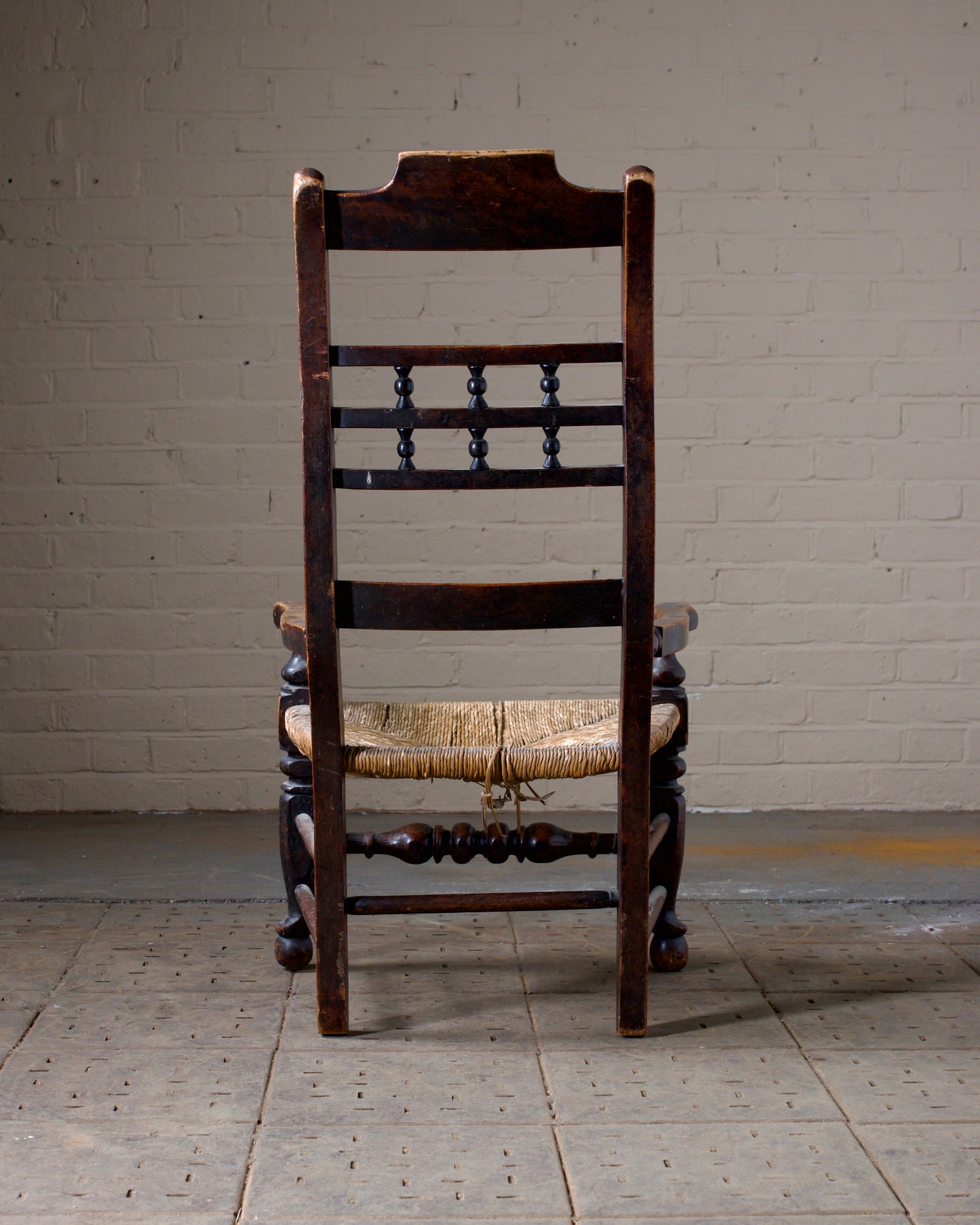 Ash Spindle-back Carver Chair Early 20th Century