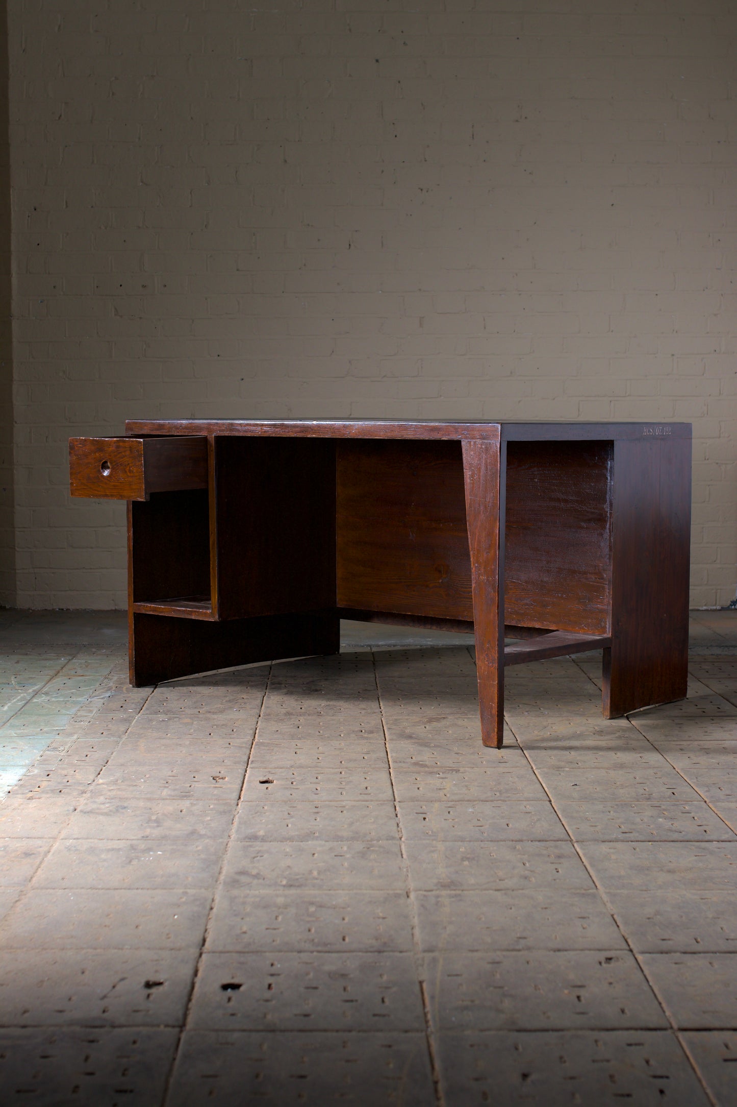 Pierre Jeanneret pigeon hole desk, c. 1955.