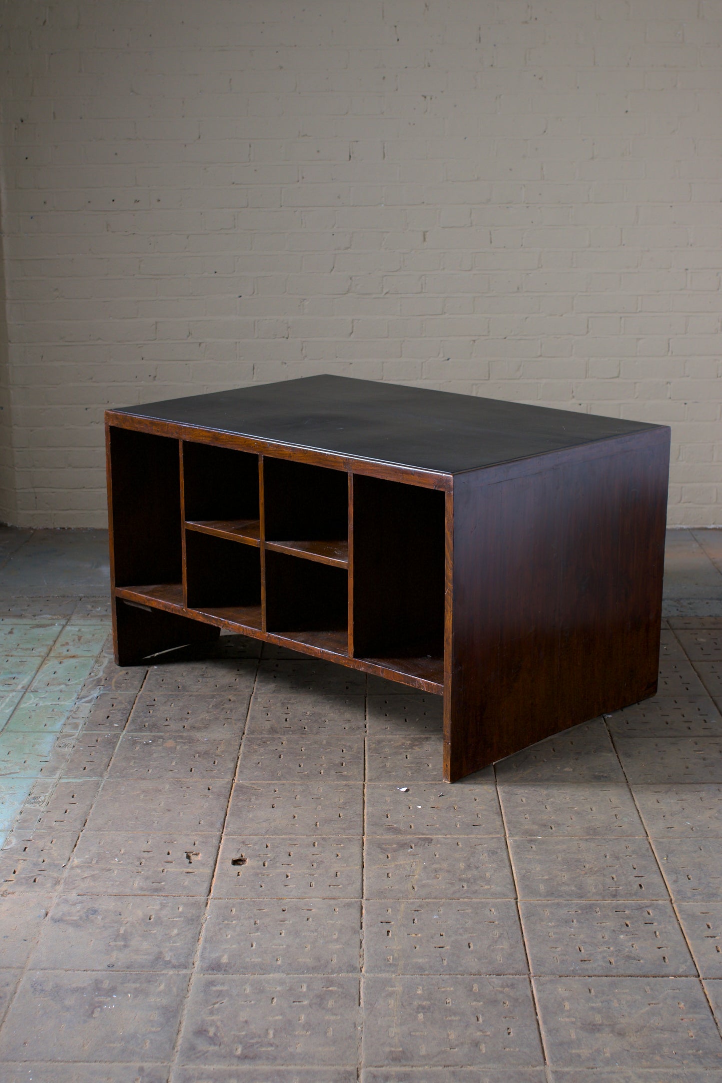 Pierre Jeanneret pigeon hole desk, c. 1955.