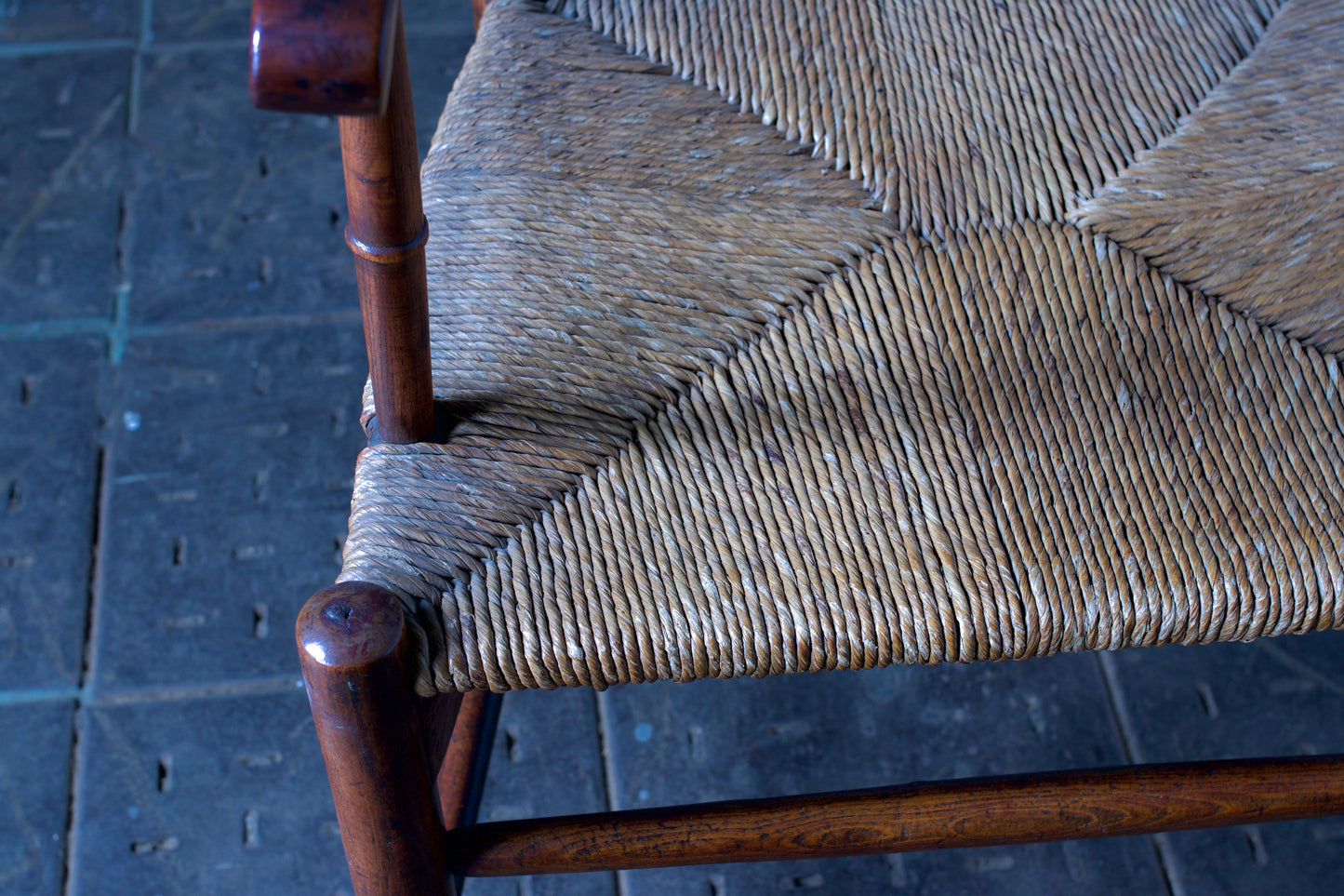 19th Century Ladder back French Armchair