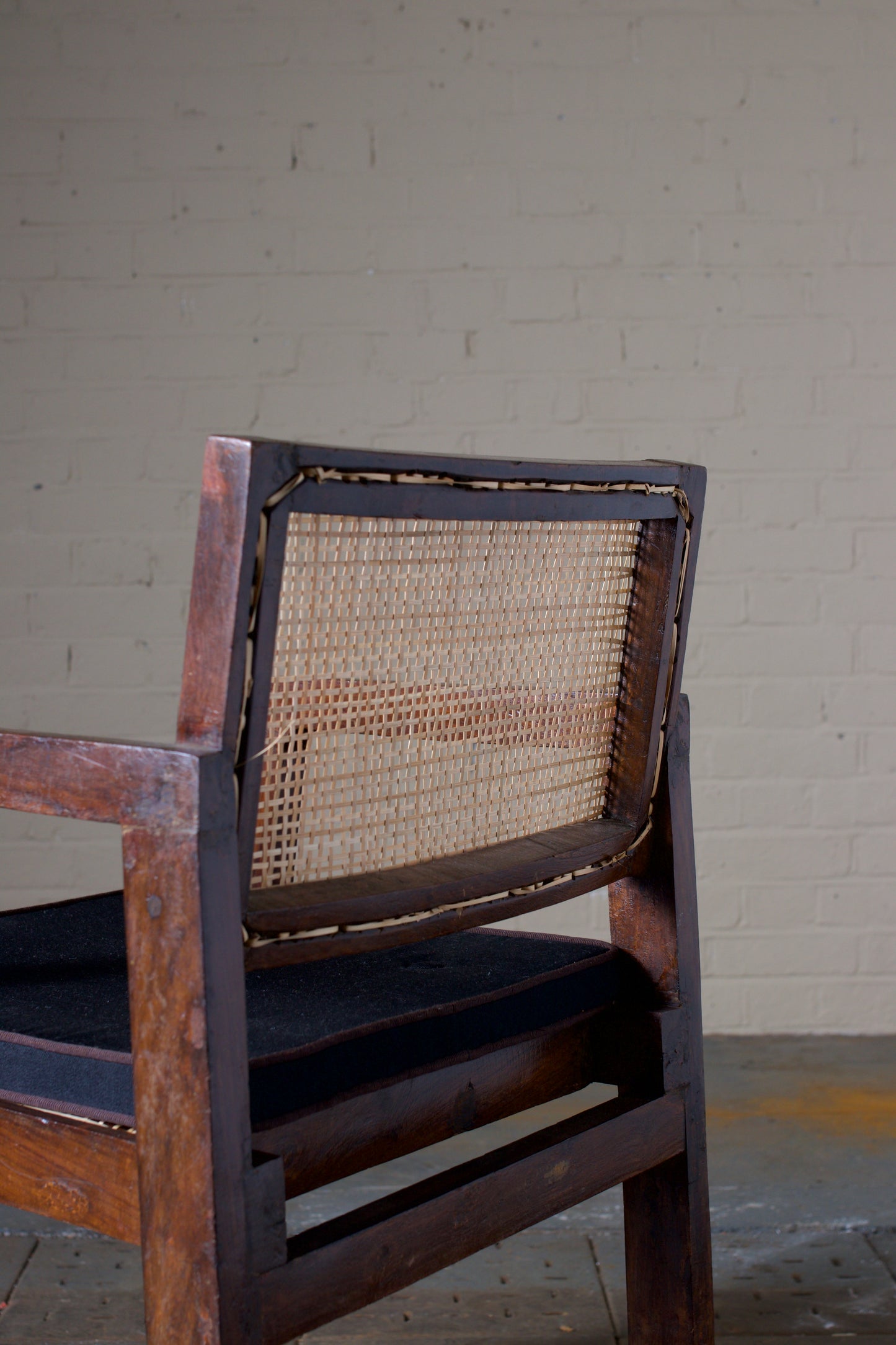 Pierre Jeanneret Dining Office "Box Chair" Produced for Chandigarh, 1950s
