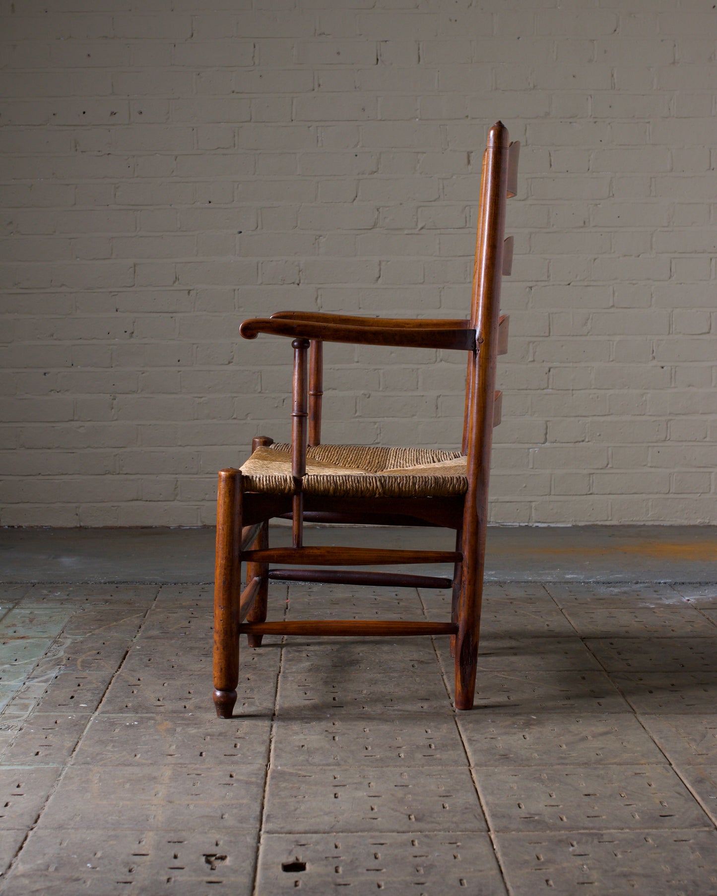19th Century Ladder back French Armchair