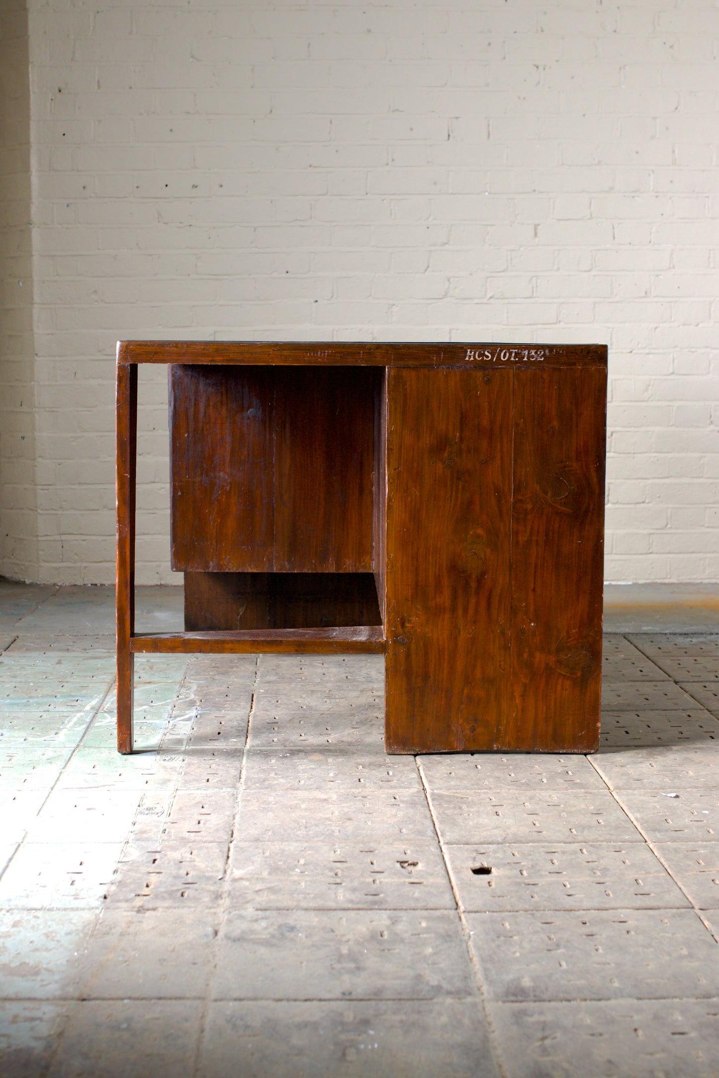 Pierre Jeanneret pigeon hole desk, c. 1955.