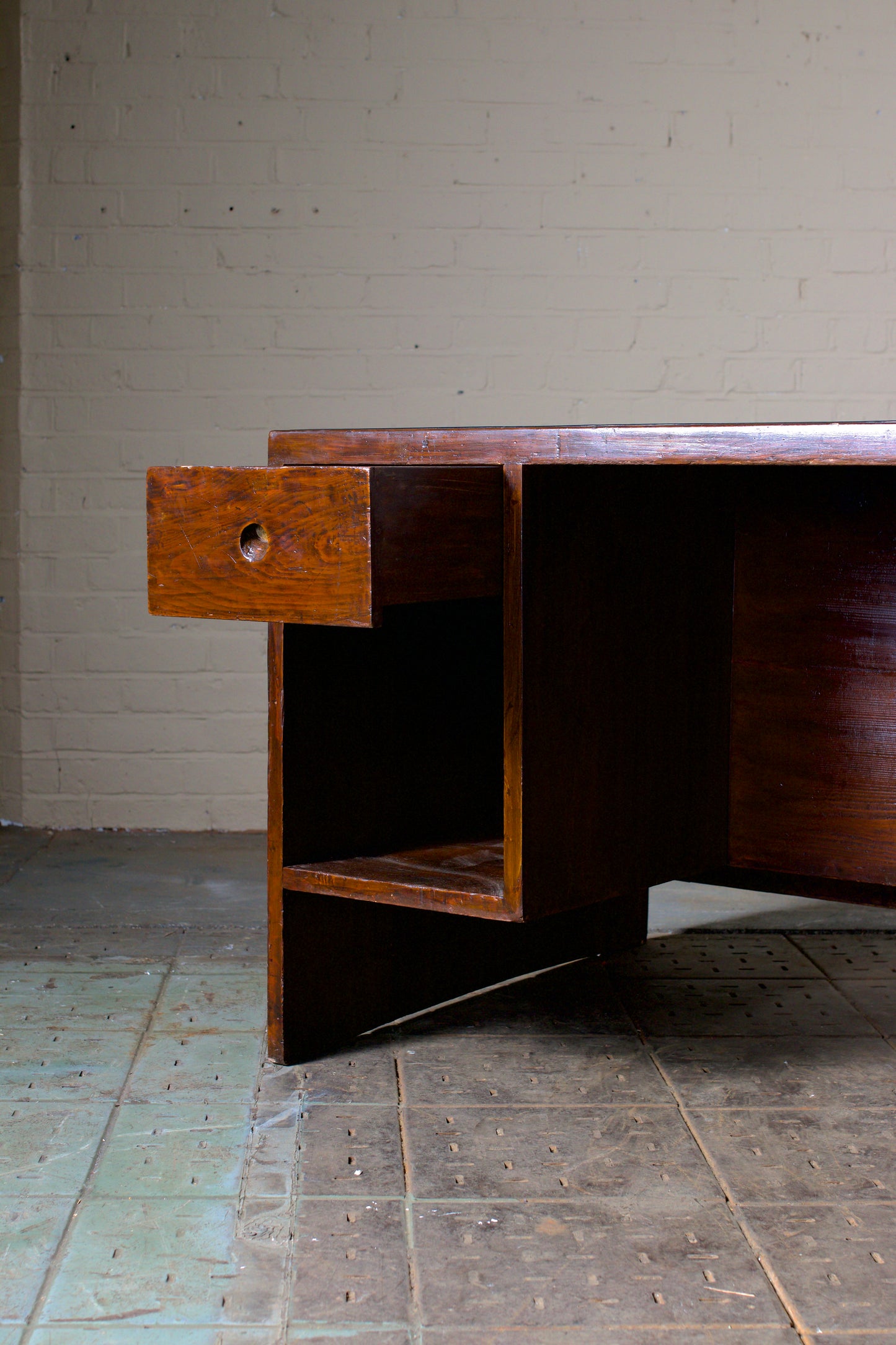 Pierre Jeanneret pigeon hole desk, c. 1955.