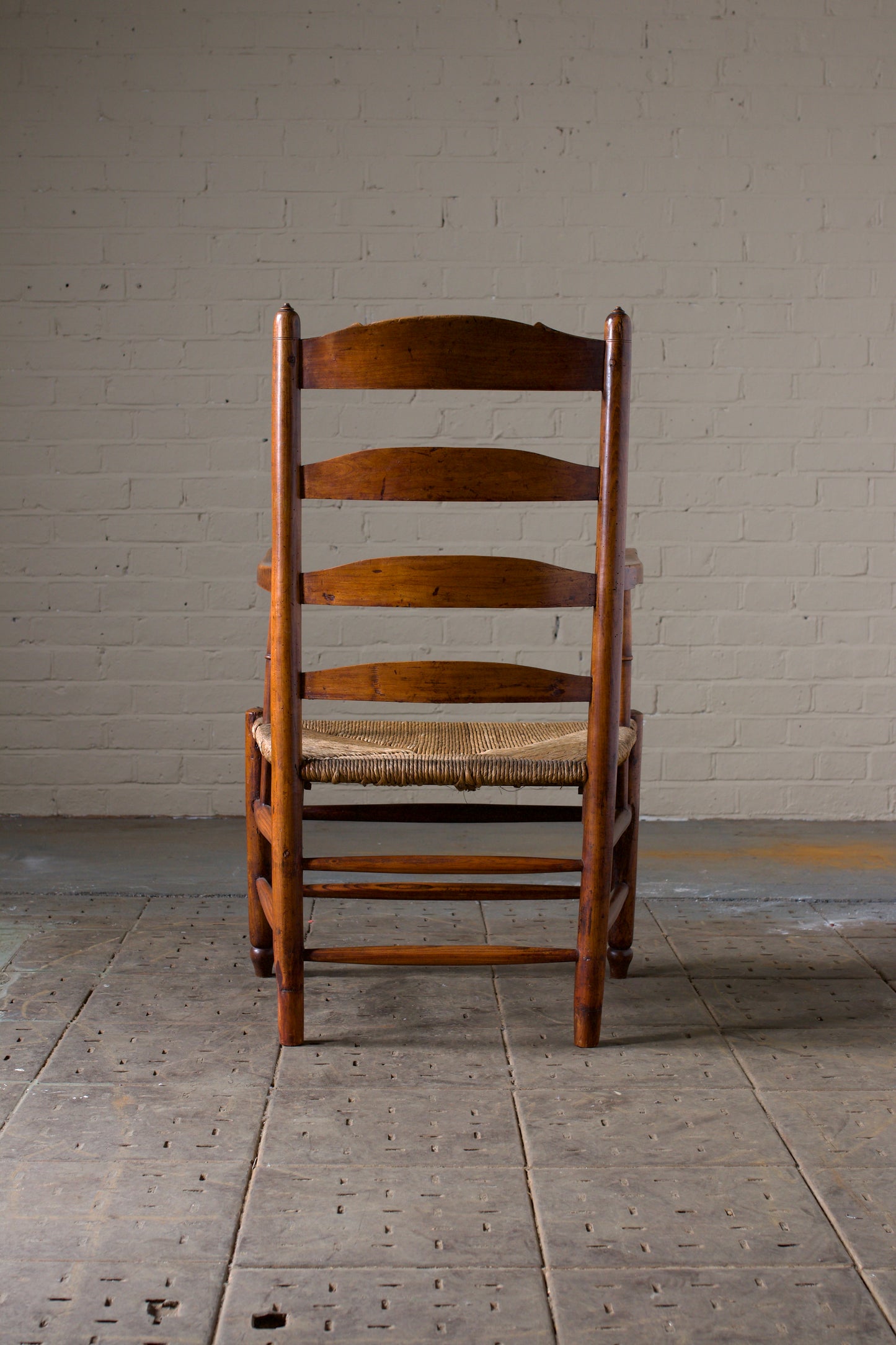 19th Century Ladder back French Armchair