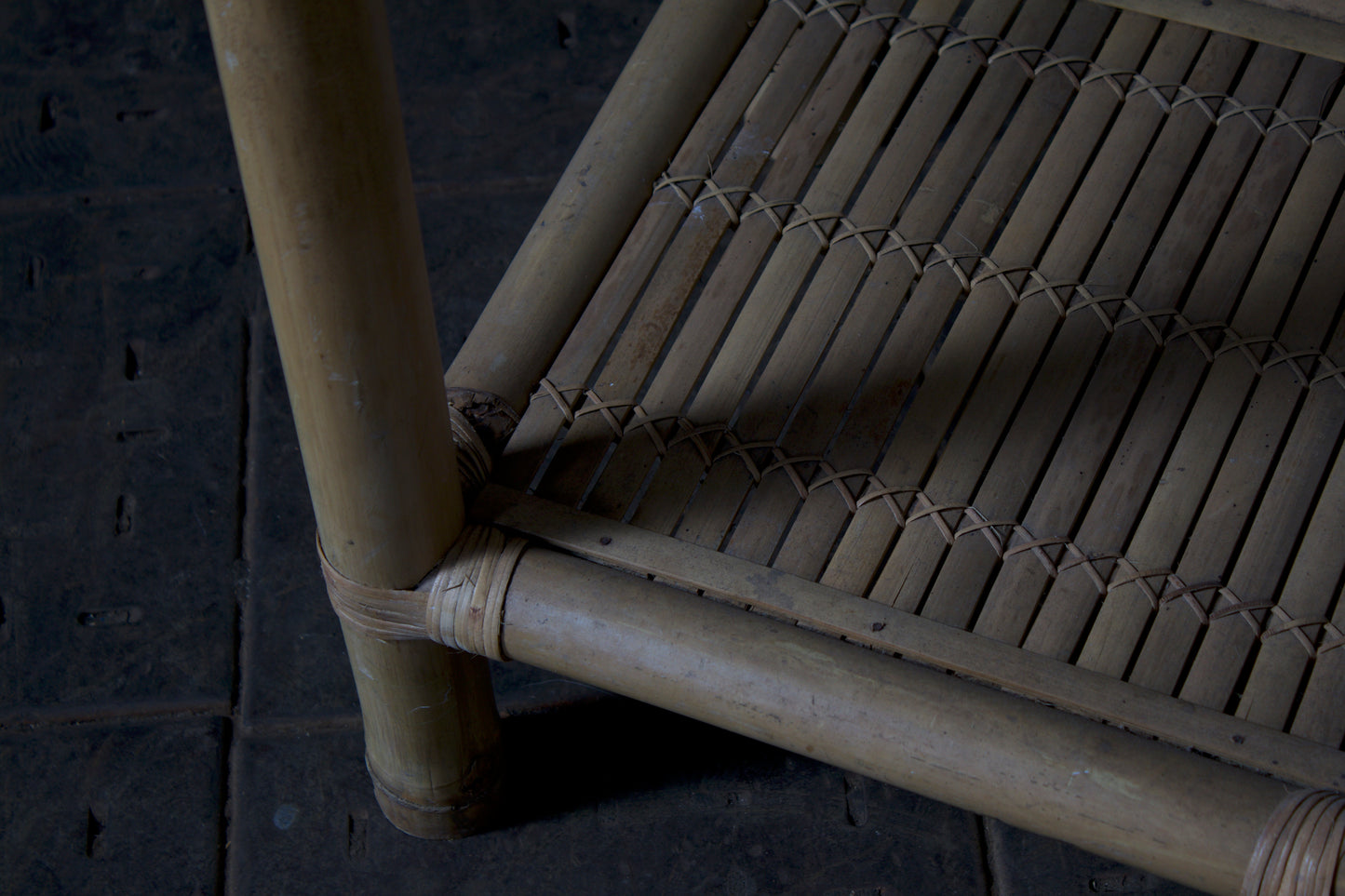 Pair of bamboo lanterns