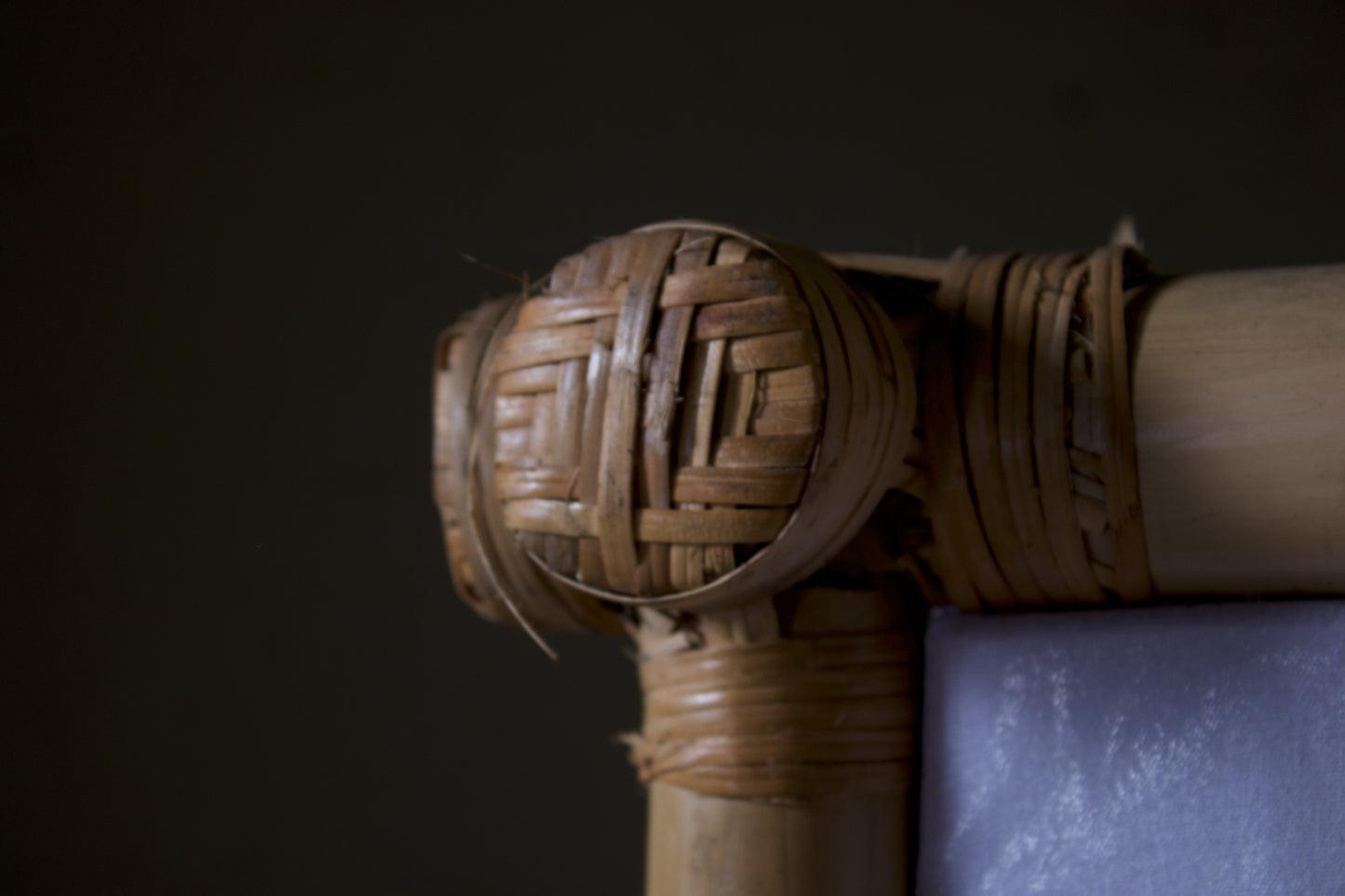 Pair of bamboo lanterns