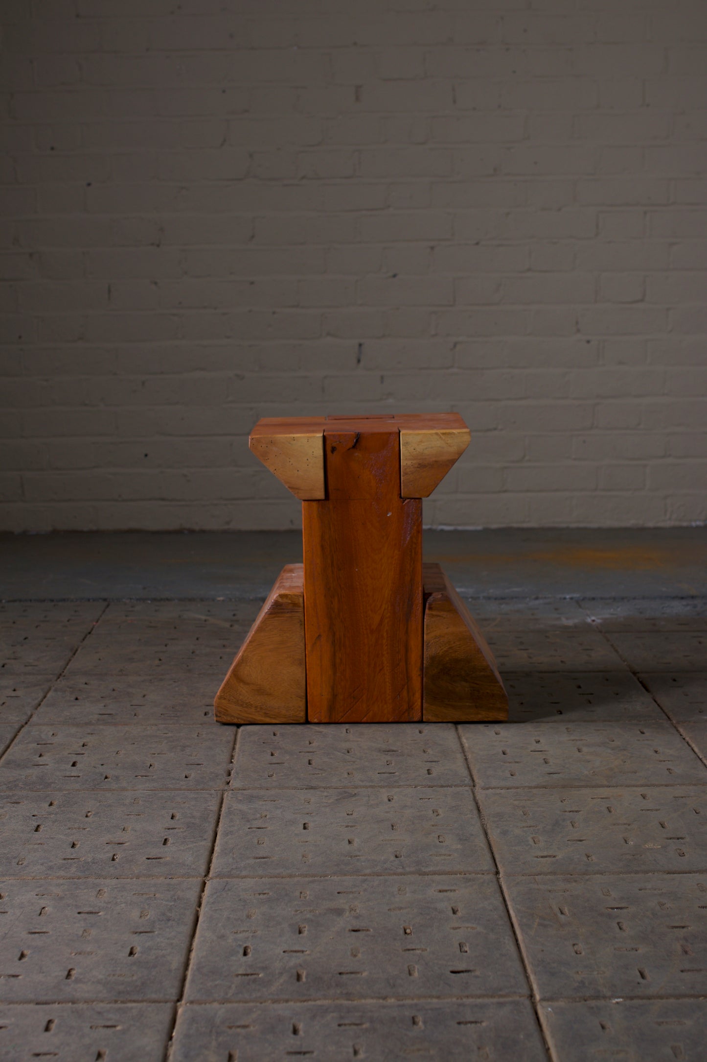 Three piece sculptural stool /side table