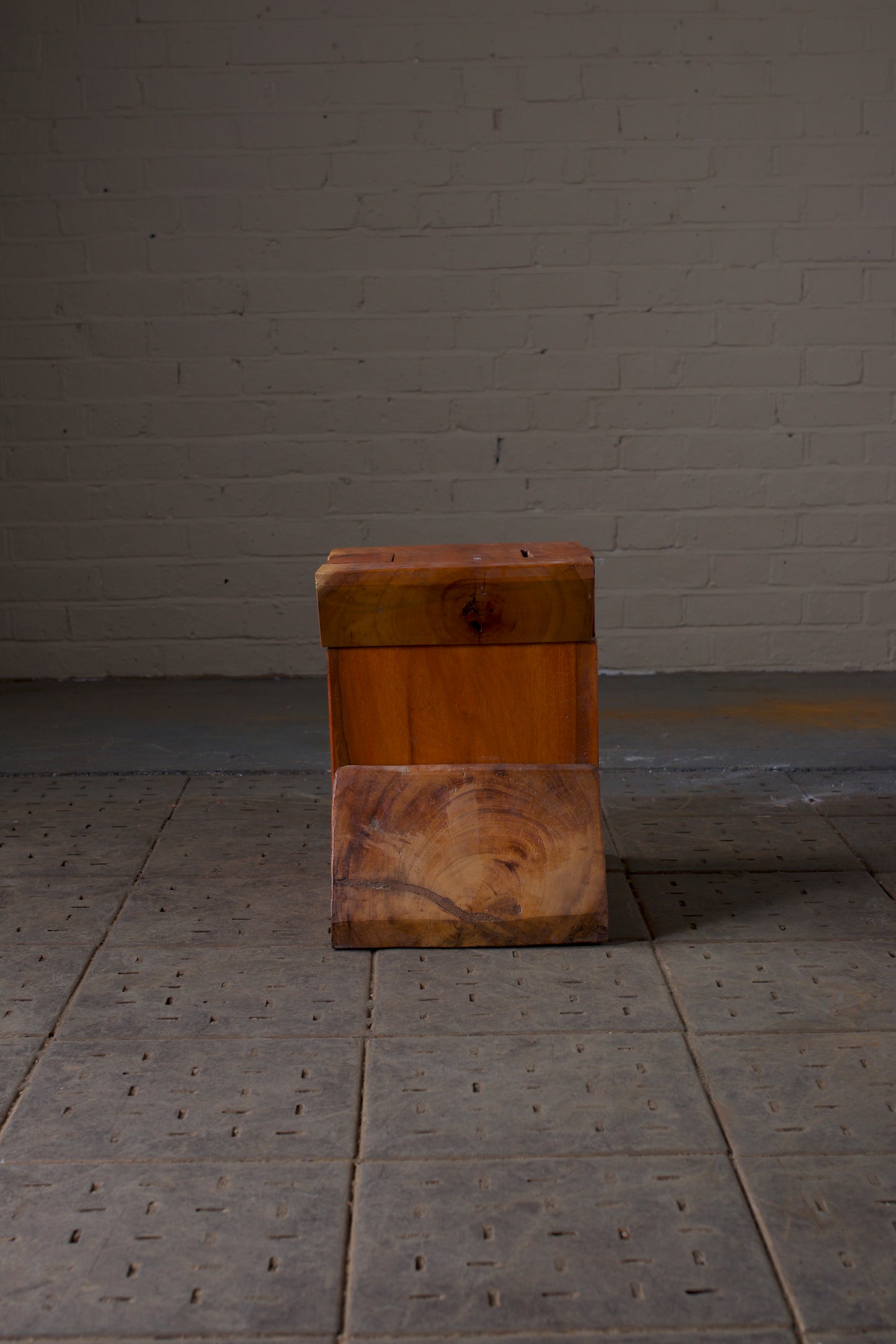 Three piece sculptural stool /side table